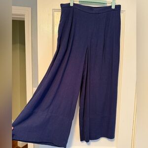 Banana Republic Linen Wide-Leg Cropped Pants